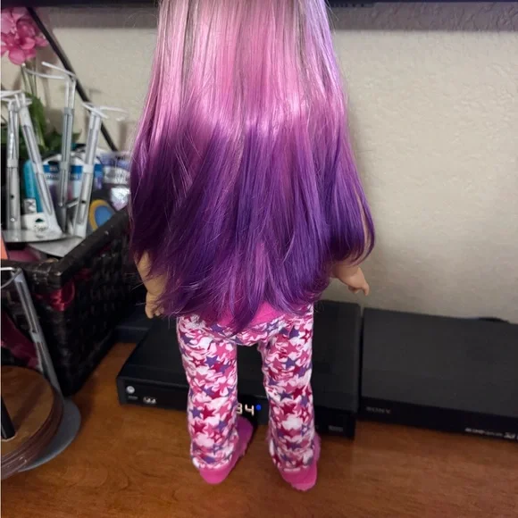 American Girl Purple and White Cheerleader Doll - Picture 4 of 12